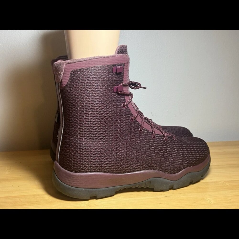 Men Size 12.5 - Air Jordan Future Boots‎ Night Maroon 854554-600 Waterproof - Picture 3 of 7